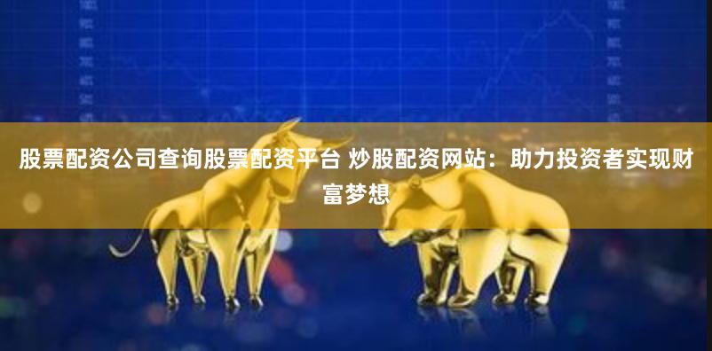 股票配资公司查询股票配资平台 炒股配资网站：助力投资者实现财富梦想